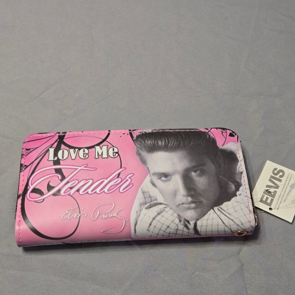 Elvis Presley Love Me Tender Pink Clutch Wallet